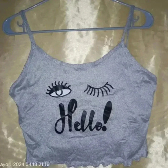 Eyelash Print Frill Pajama Set - Picture 1 of 2